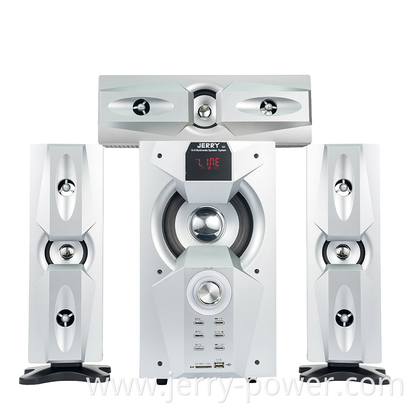 Home theater system parts 3.1 speaker system with multifunction design